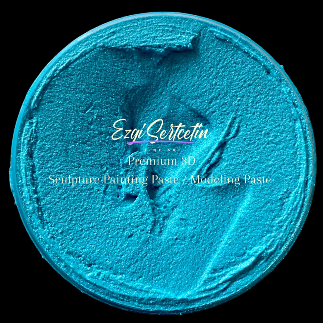 3D Premium Sculpture Painting Paste|Texture Paste|Decorative Plaster|Ready to Use|Ideal for Artwork|Stencil|Flowers|Texture|Art Relief|New Formula| 6 oz by Volume|Ezgi Sertcetin